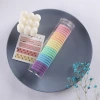 24 towels per can, hair tie, macaron-colored hair tie, high elasticity, no damage to hair, children's hair tie, hair accessory details Picture